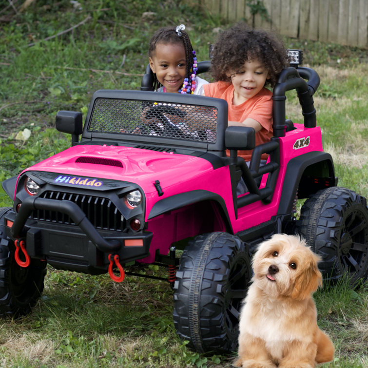 2 seater electric ride deals on cars pink